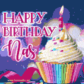 Happy Birthday Nas - Lovely Animated GIF