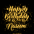 Happy Birthday Card for Naseem - Download GIF and Send for Free