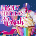 Happy Birthday Nasiah - Lovely Animated GIF