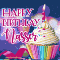 Happy Birthday Nasser - Lovely Animated GIF