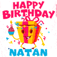 Funny Happy Birthday Natan GIF