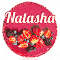 Happy Birthday Cake with Name Natasha - Free Download