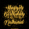Happy Birthday Card for Nathaniel - Download GIF and Send for Free