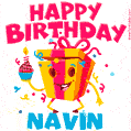 Funny Happy Birthday Navin GIF