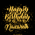 Happy Birthday Card for Nazareth - Download GIF and Send for Free