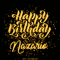 Happy Birthday Card for Nazario - Download GIF and Send for Free