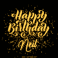 Happy Birthday Card for Neil - Download GIF and Send for Free