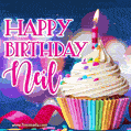 Happy Birthday Neil - Lovely Animated GIF