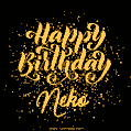 Happy Birthday Card for Neko - Download GIF and Send for Free
