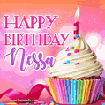 Happy Birthday Nessa - Lovely Animated GIF