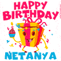 Funny Happy Birthday Netanya GIF