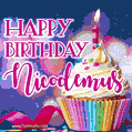 Happy Birthday Nicodemus - Lovely Animated GIF