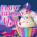 Happy Birthday Nicoli - Lovely Animated GIF
