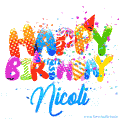 Happy Birthday Nicoli - Creative Personalized GIF With Name