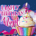 Happy Birthday Nigel - Lovely Animated GIF