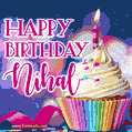 Happy Birthday Nihal - Lovely Animated GIF