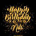 Happy Birthday Card for Nils - Download GIF and Send for Free