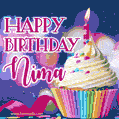 Happy Birthday Nima - Lovely Animated GIF