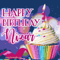 Happy Birthday Nizar - Lovely Animated GIF