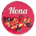 Happy Birthday Cake with Name Nona - Free Download