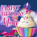 Happy Birthday Nour - Lovely Animated GIF