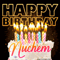 Nuchem - Animated Happy Birthday Cake GIF for WhatsApp