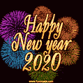 Celebrate the new year with this festive fireworks GIF filled with bright colors and excitement!