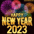 Happy New Year 2023 GIF. Get The Best New Year Animated GIF by Funimada.