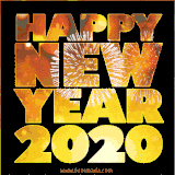 Celebrate 2019 with this striking golden text animation, radiating festive cheer and excitement!