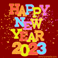 2023 - New Year's Eve Confetti Animated GIF Image
