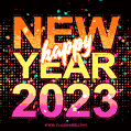 New Year 2023 Party Lights GIF
