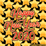 A stylish and festive golden stars animation to celebrate the arrival of 2020.