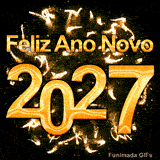O número 2027 apresentado em fonte tridimensional robusta com acabamento dourado, iluminado por feixes de luz amarela que lembram estrelas em um fundo noturno.