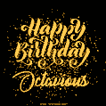 Happy Birthday Card for Octavious - Download GIF and Send for Free