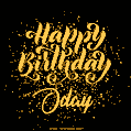 Happy Birthday Card for Oday - Download GIF and Send for Free