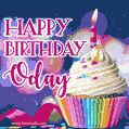 Happy Birthday Oday - Lovely Animated GIF