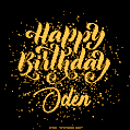 Happy Birthday Card for Oden - Download GIF and Send for Free