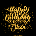 Happy Birthday Card for Olson - Download GIF and Send for Free