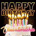 Oluwatimilehin - Animated Happy Birthday Cake GIF for WhatsApp