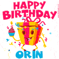 Funny Happy Birthday Orin GIF