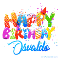 Happy Birthday Osvaldo - Creative Personalized GIF With Name