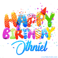 Happy Birthday Othniel - Creative Personalized GIF With Name