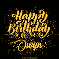 Happy Birthday Card for Owyn - Download GIF and Send for Free