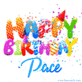 Happy Birthday Pace - Creative Personalized GIF With Name