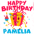 Funny Happy Birthday Pamelia GIF