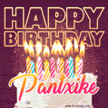 Pantxike - Animated Happy Birthday Cake GIF Image for WhatsApp