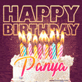 Panya - Animated Happy Birthday Cake GIF Image for WhatsApp