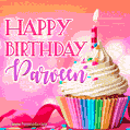 Happy Birthday Parveen - Lovely Animated GIF
