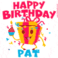 Funny Happy Birthday Pat GIF
