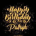 Happy Birthday Card for Patryk - Download GIF and Send for Free